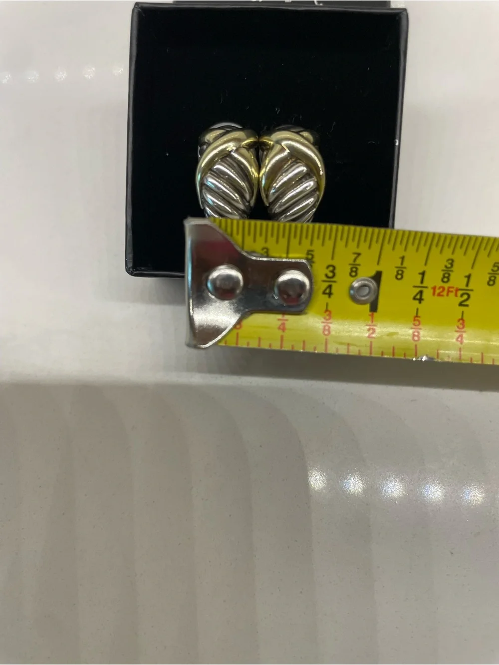 David Yurman hoops excellent silver